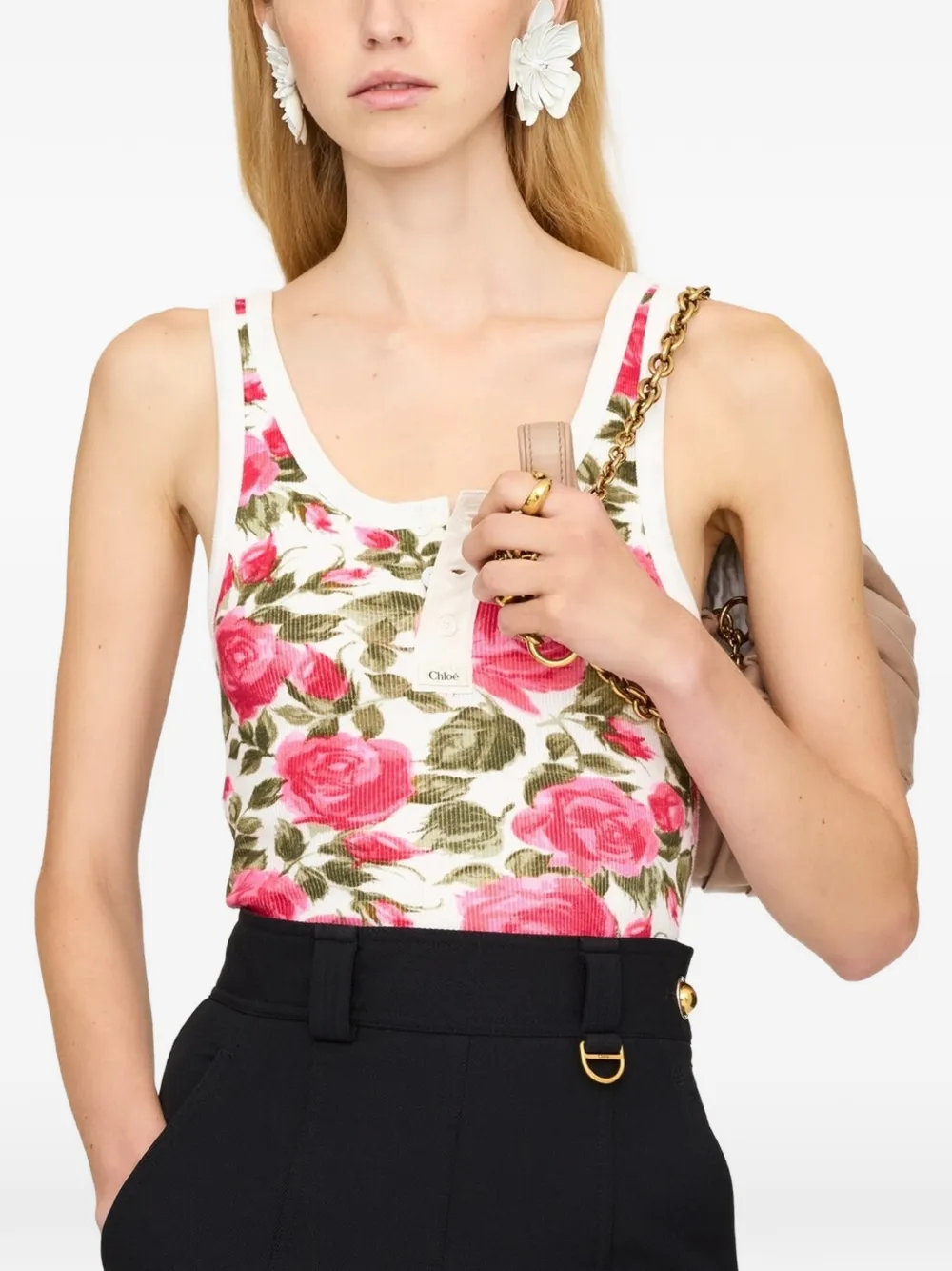 Chloé Henley tanktop Roze