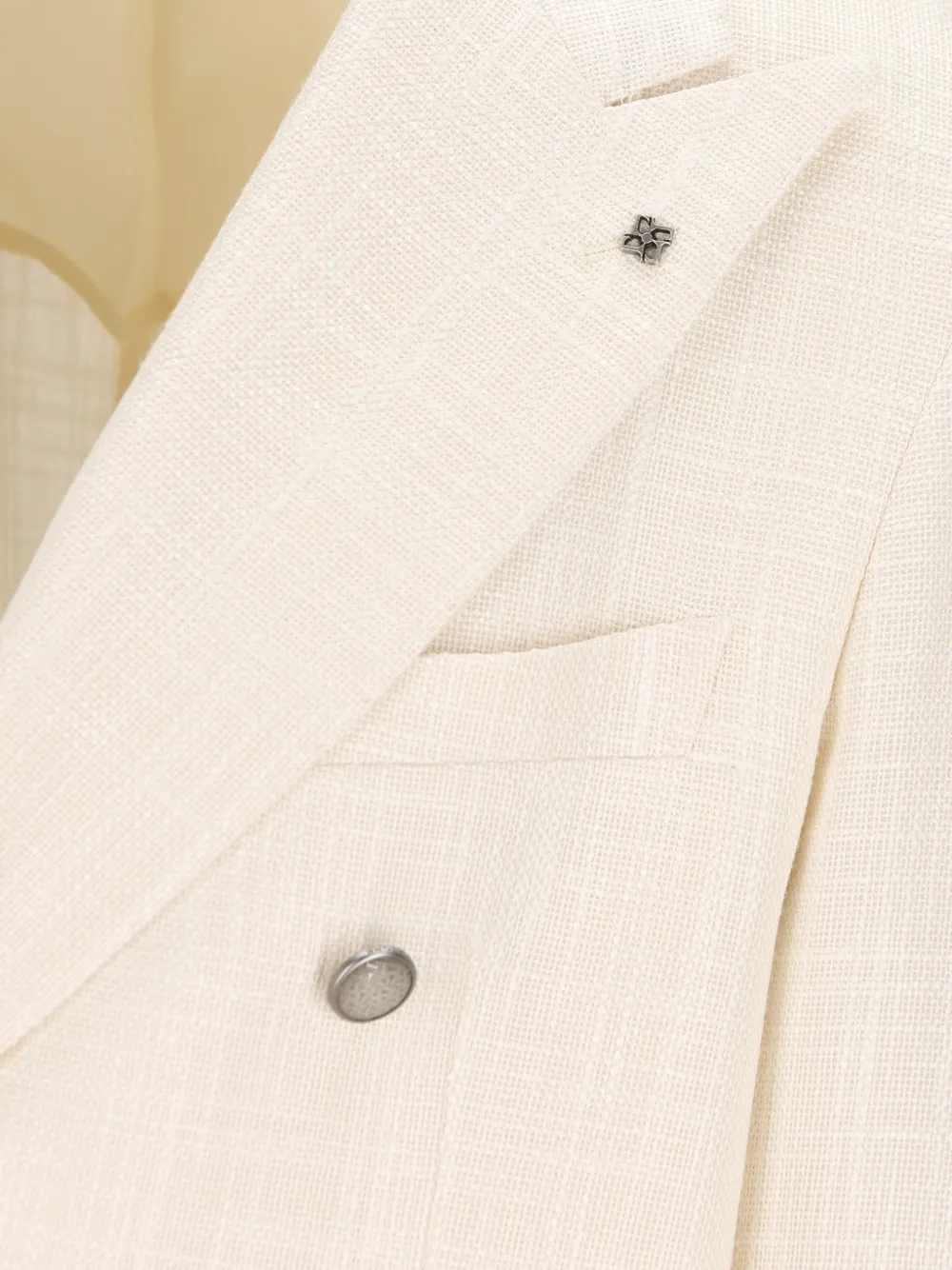 Tagliatore Blazer met dubbele rij knopen en zak Beige