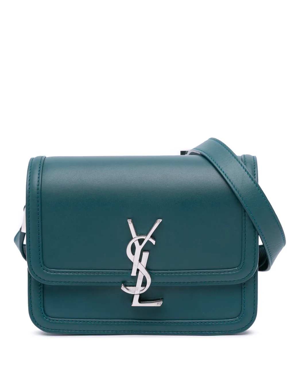 Saint Laurent Pre-Owned 2020 Small Leather Solferino Satchel In Box crossbody bag - Blu