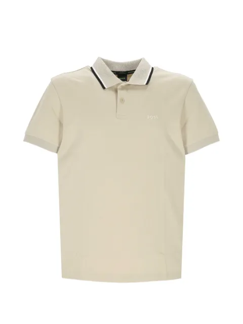 BOSS playera tipo polo con logo estampado