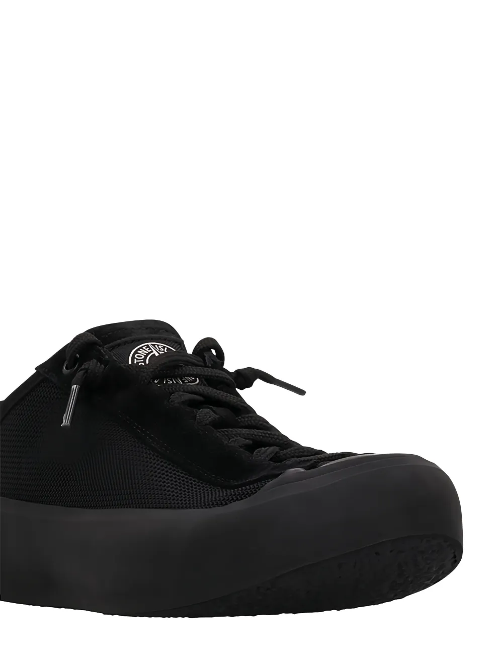 Stone Island Compass-patch sneakers Zwart