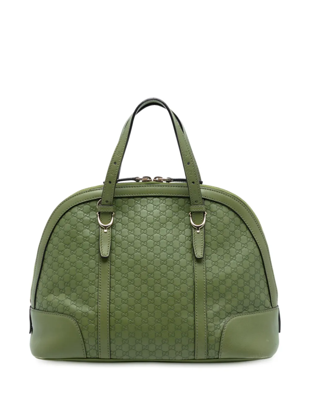 Gucci Pre-Owned 2016-2025 Small Microguccissima Nice Dome satchel - Verde