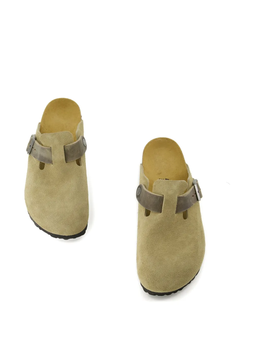Birkenstock Boston slippers Groen