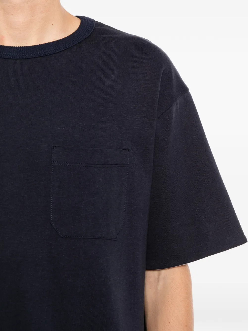 Roy Rogers T-shirt met borstzak Blauw