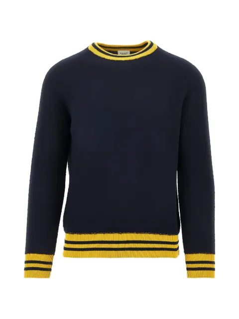 gallia striped-cuffs jumper