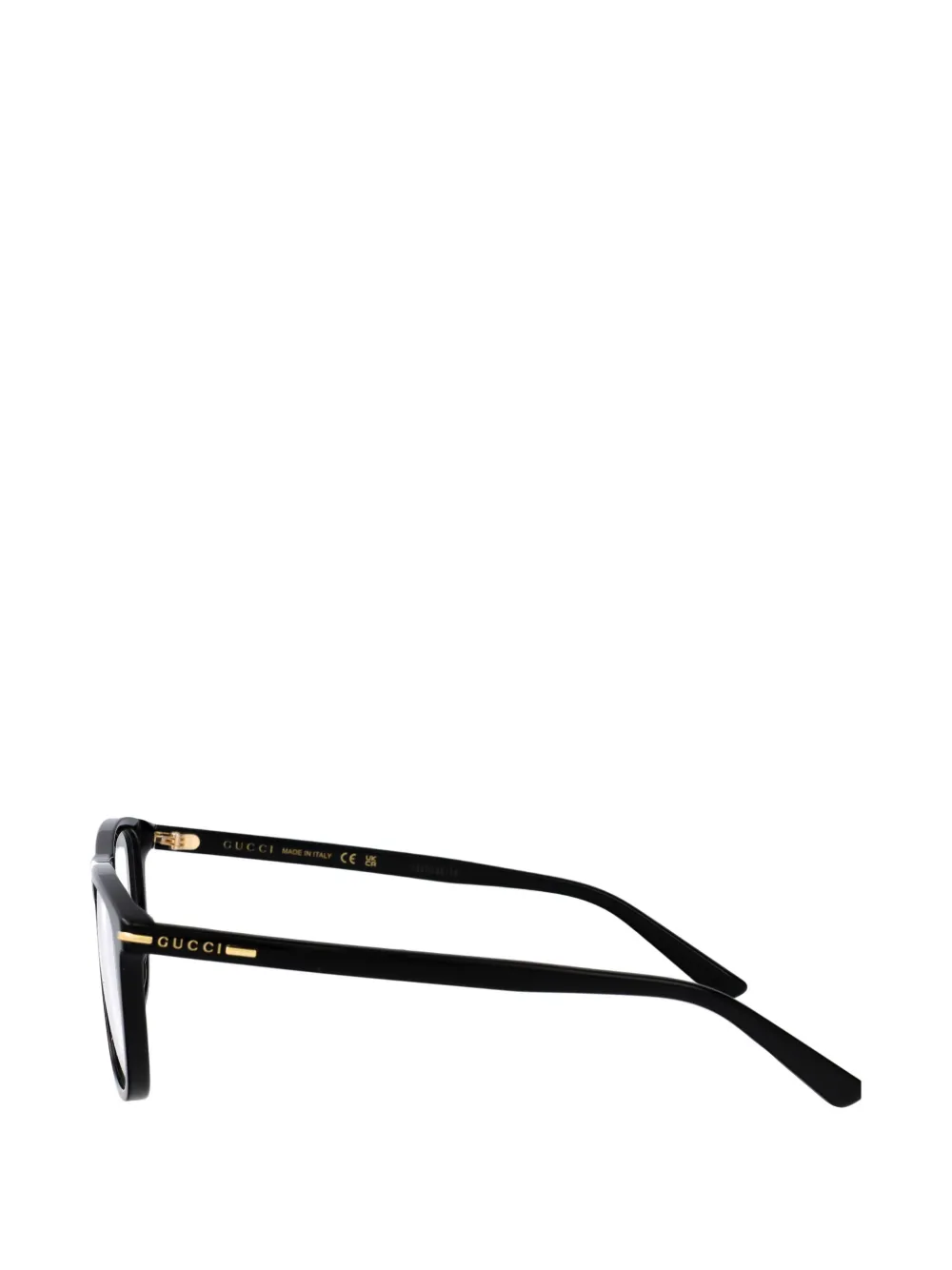 Gucci Eyewear Bril met rechthoekig montuur Zwart