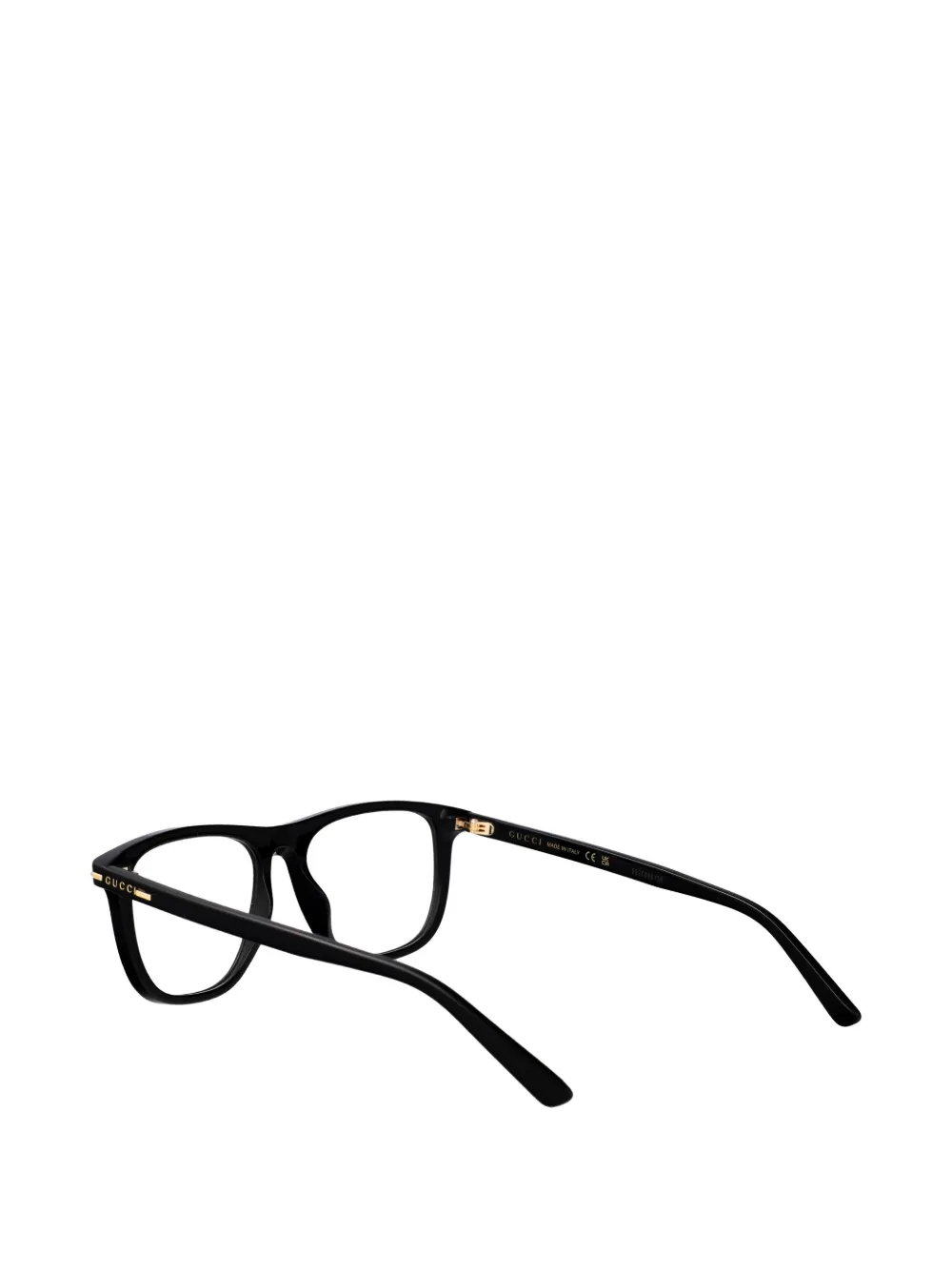 Gucci Eyewear Bril met rechthoekig montuur Zwart