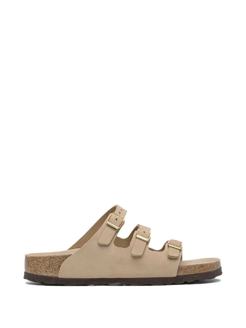 Birkenstock Florida sandalen met gespband Beige