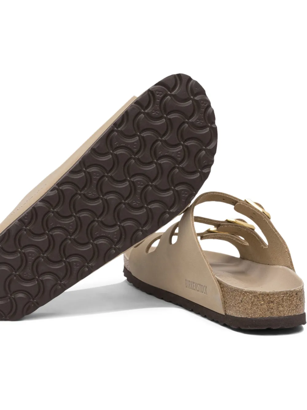 Birkenstock Florida sandalen met gespband Beige