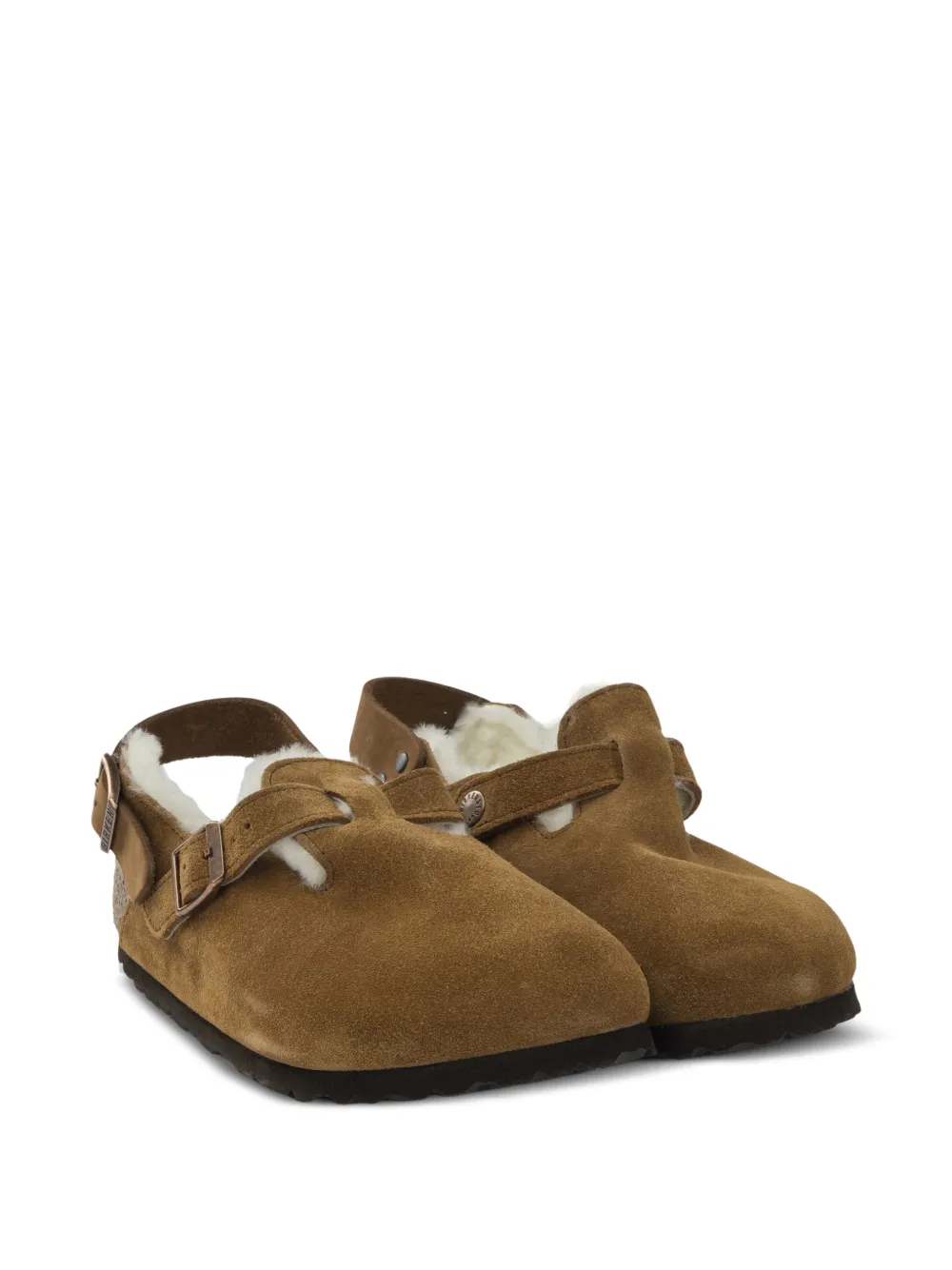 Birkenstock Tokyo muiltjes met gesp Bruin
