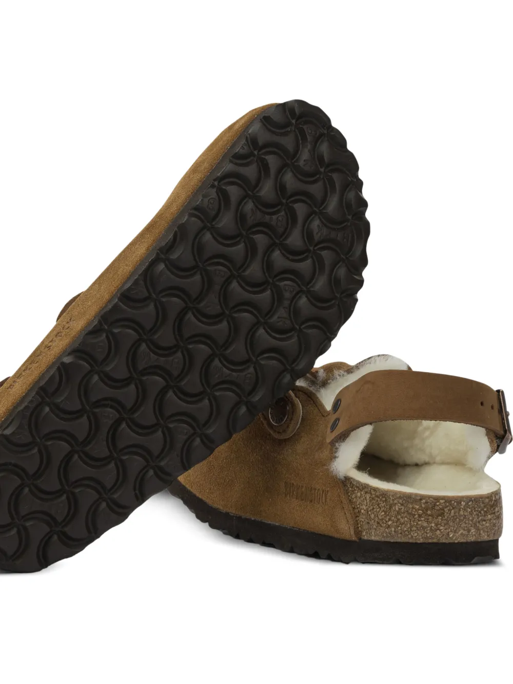 Birkenstock Tokyo muiltjes met gesp Bruin