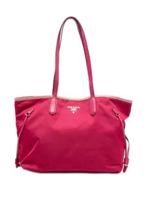 Prada Pre-Owned 2013-2025 Tessuto Canapa Logo Tote Bag | Pink