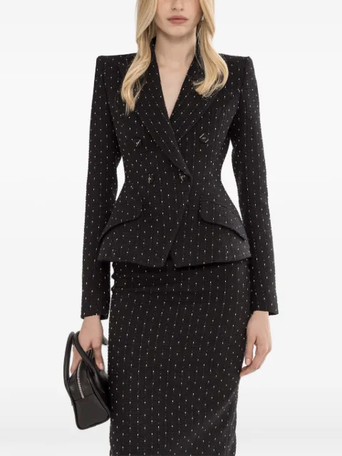 NISSA double-breasted boucle blazer