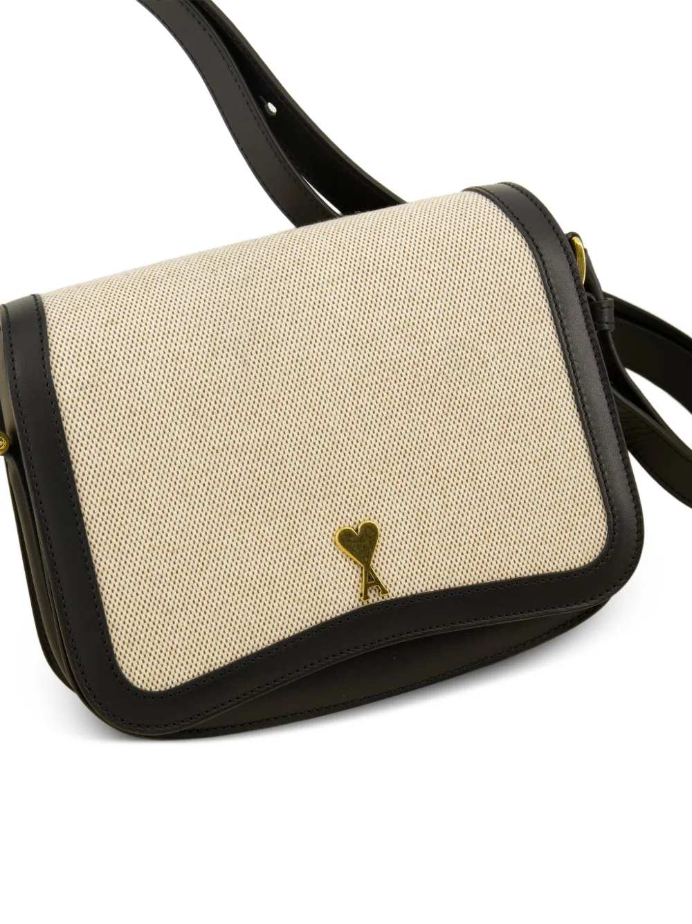 AMI Paris schoudertas Beige