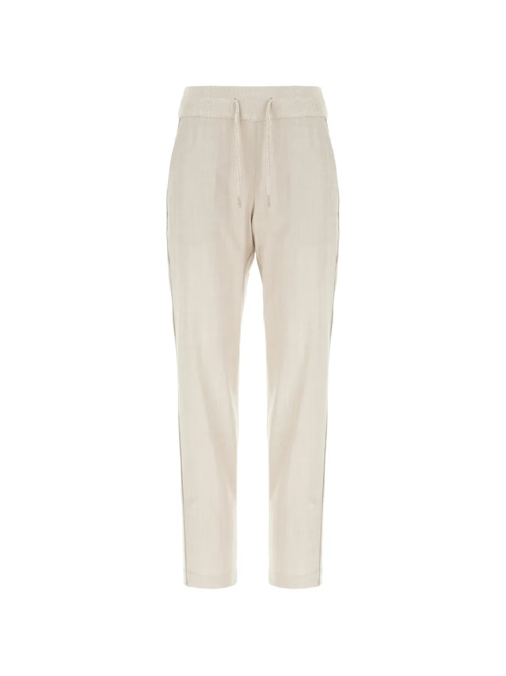 PANICALE drawstring-waist trousers - Toni neutri