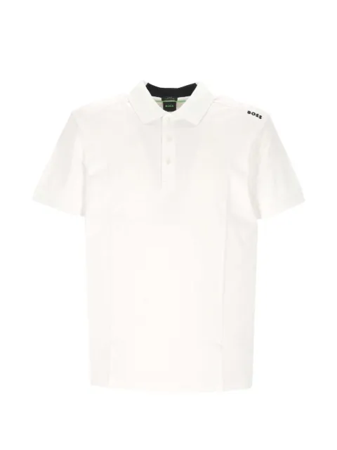 BOSS logo-print polo shirt