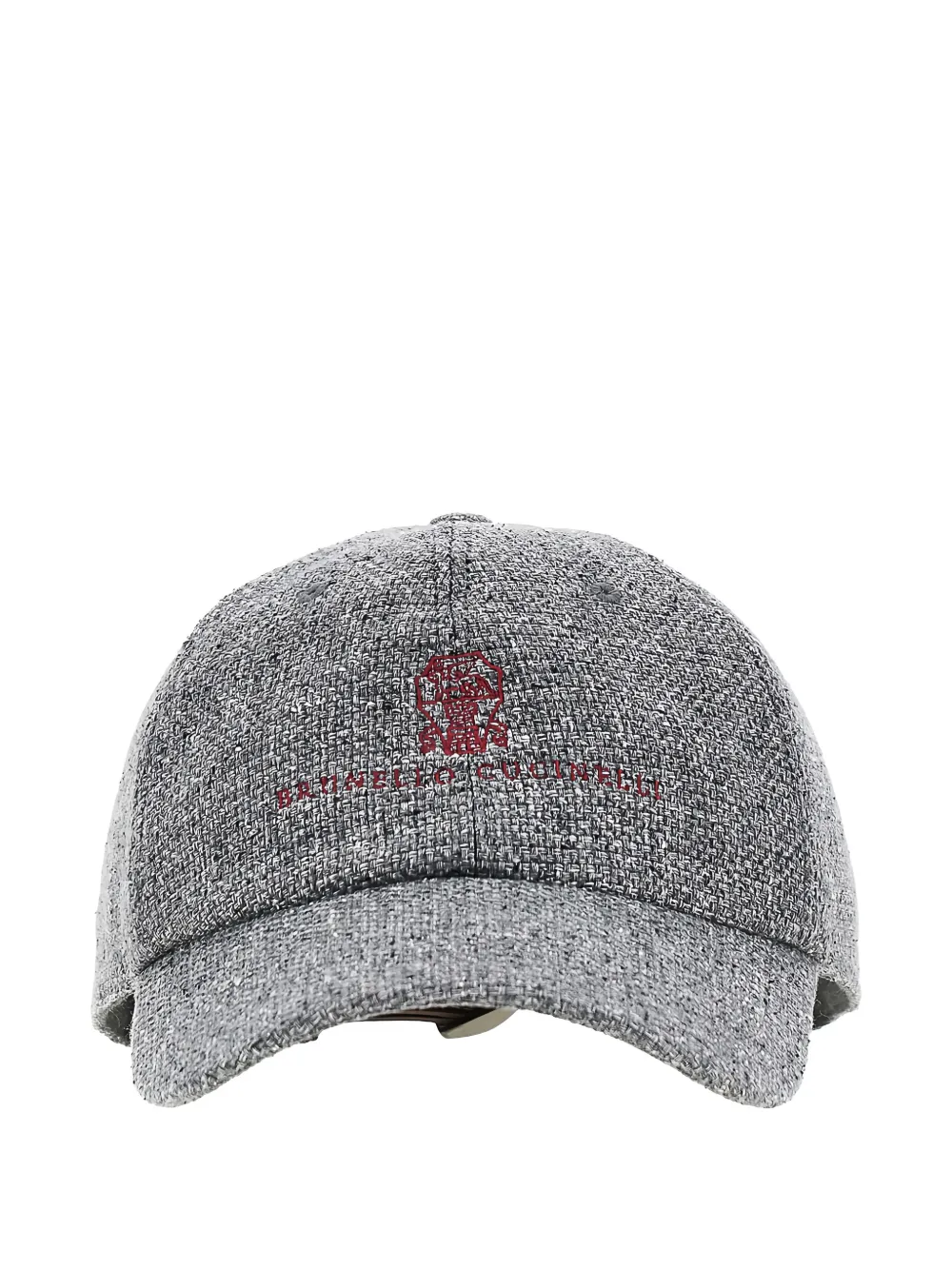 Brunello Cucinelli Textured Baseball Cap In Gray
