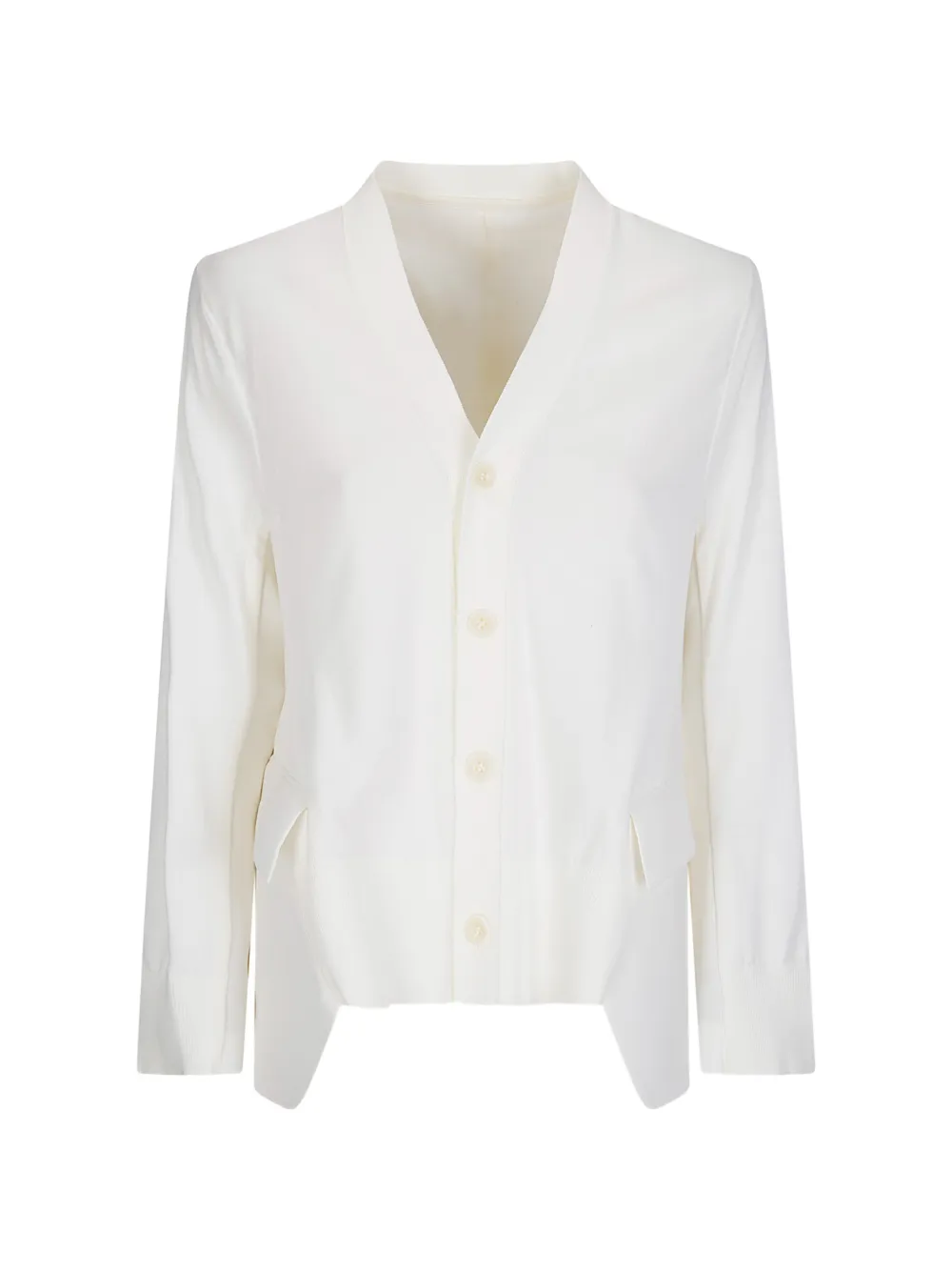 sacai long sleeve cardigan - Neutrals