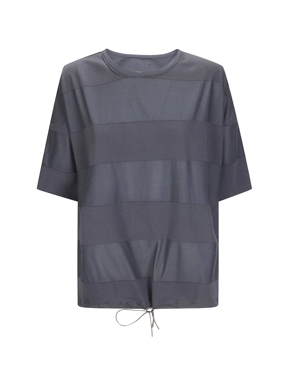 panelled drawstring T-shirt