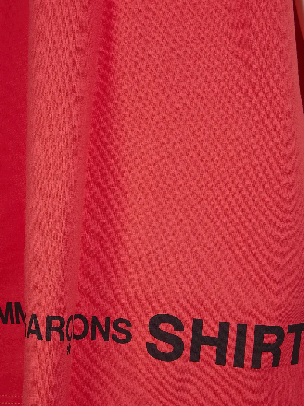 Comme Des Garçons Shirt T-shirt met logoprint Rood