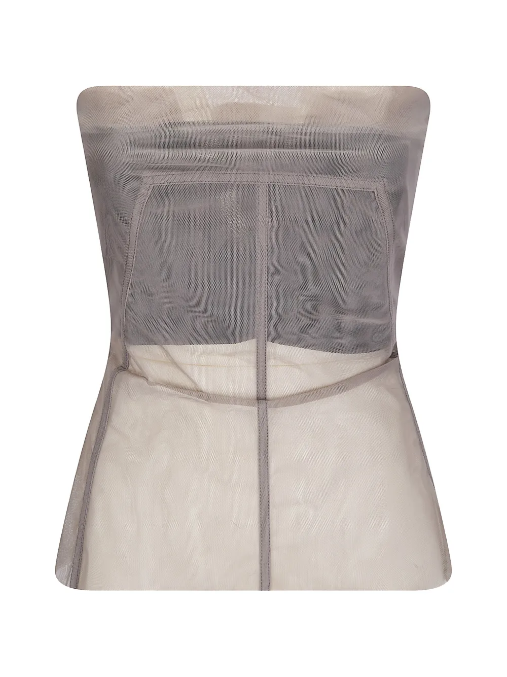 Rick Owens mesh strapless bustier - Toni neutri