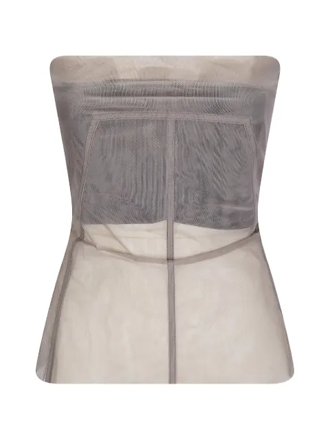 Rick Owens mesh strapless bustier