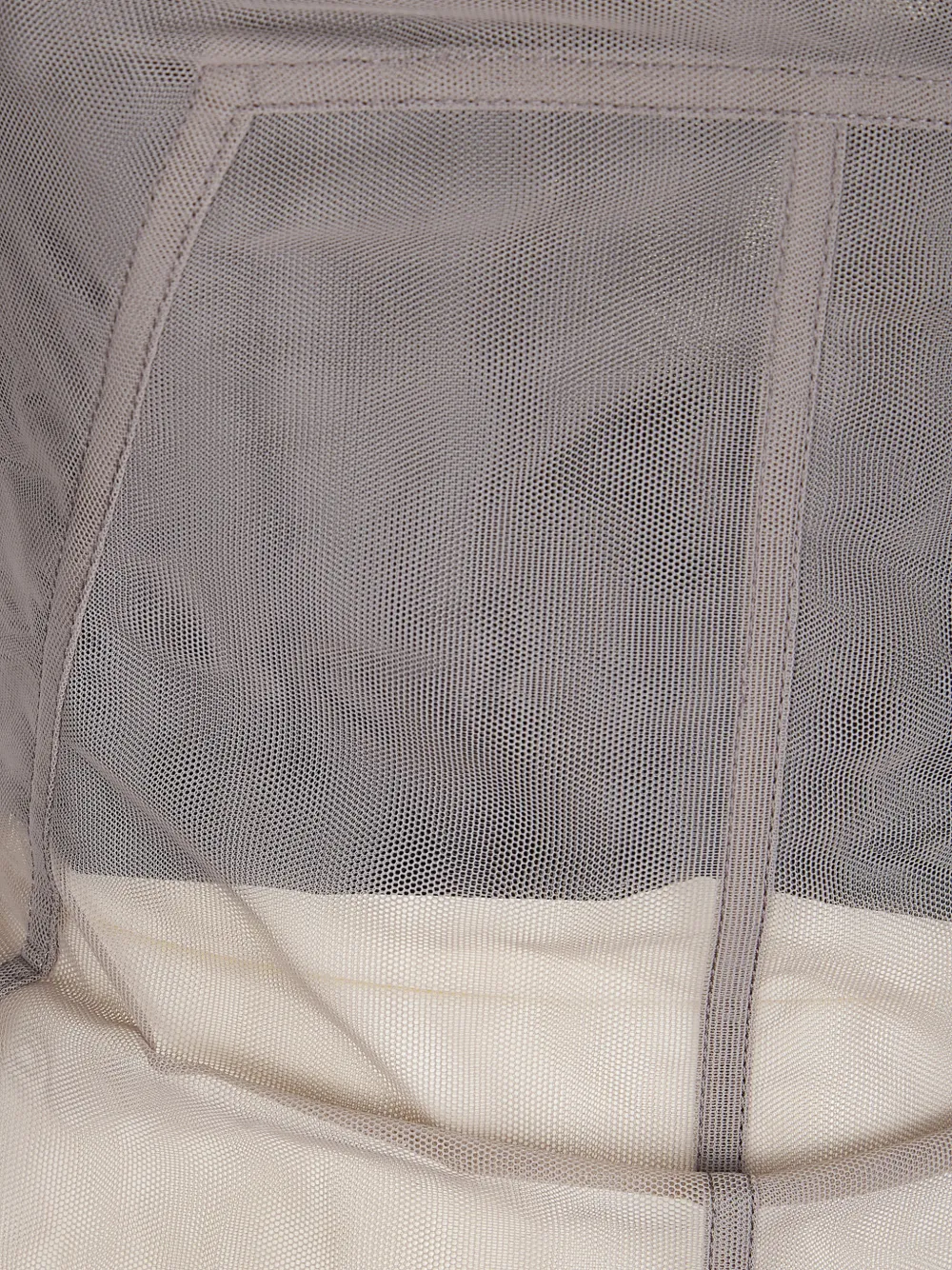 Rick Owens Strapless bustier met mesh Beige