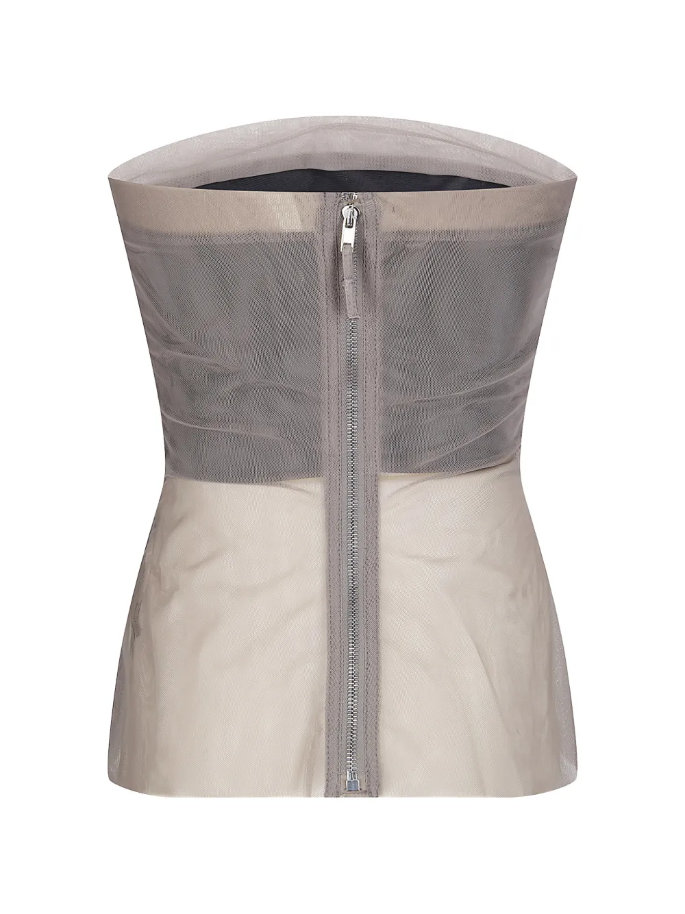 Rick Owens Strapless bustier met mesh Beige