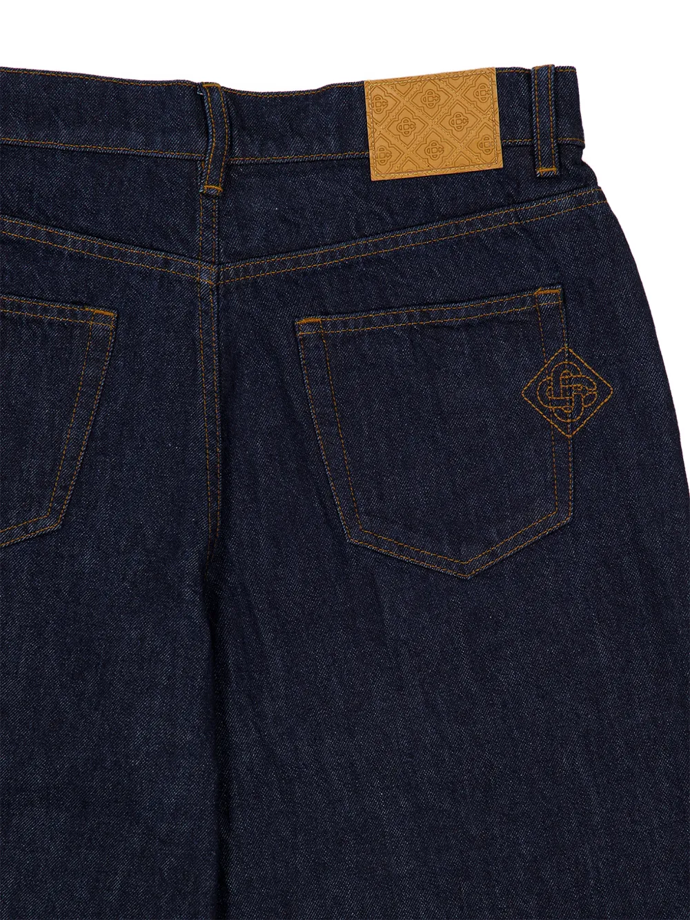 Casablanca Jeans met geborduurd logo Blauw
