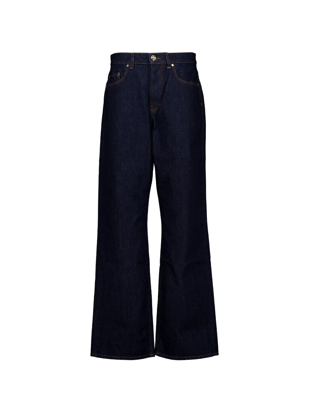 Casablanca logo-embroidered jeans - Blu