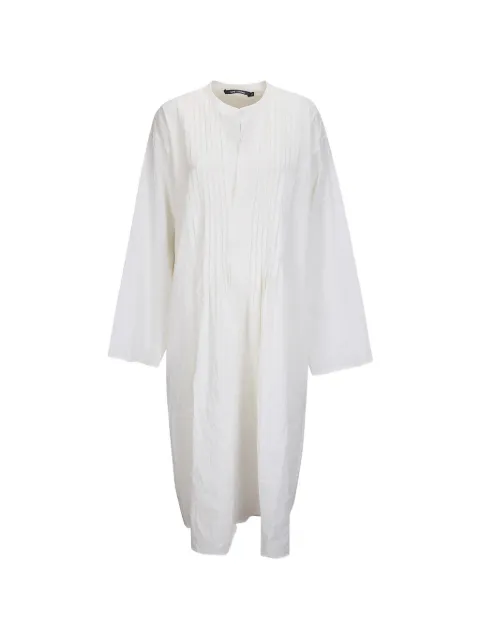 Sofie D'hoore pleated-chest long-sleeved midi dress