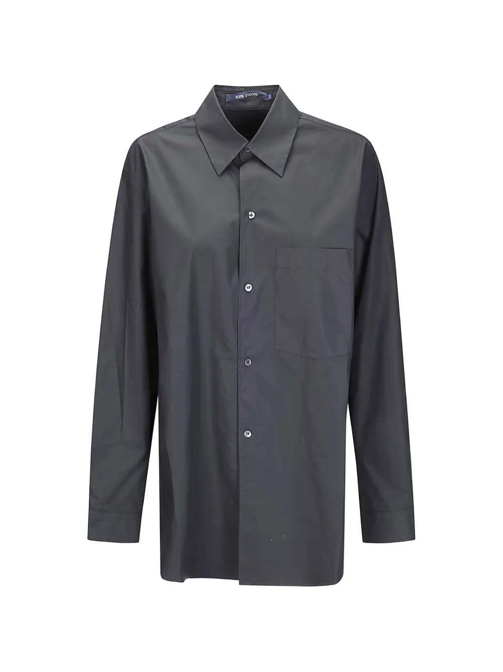 Sofie D'hoore chest-pocket long-sleeved shirt - Nero