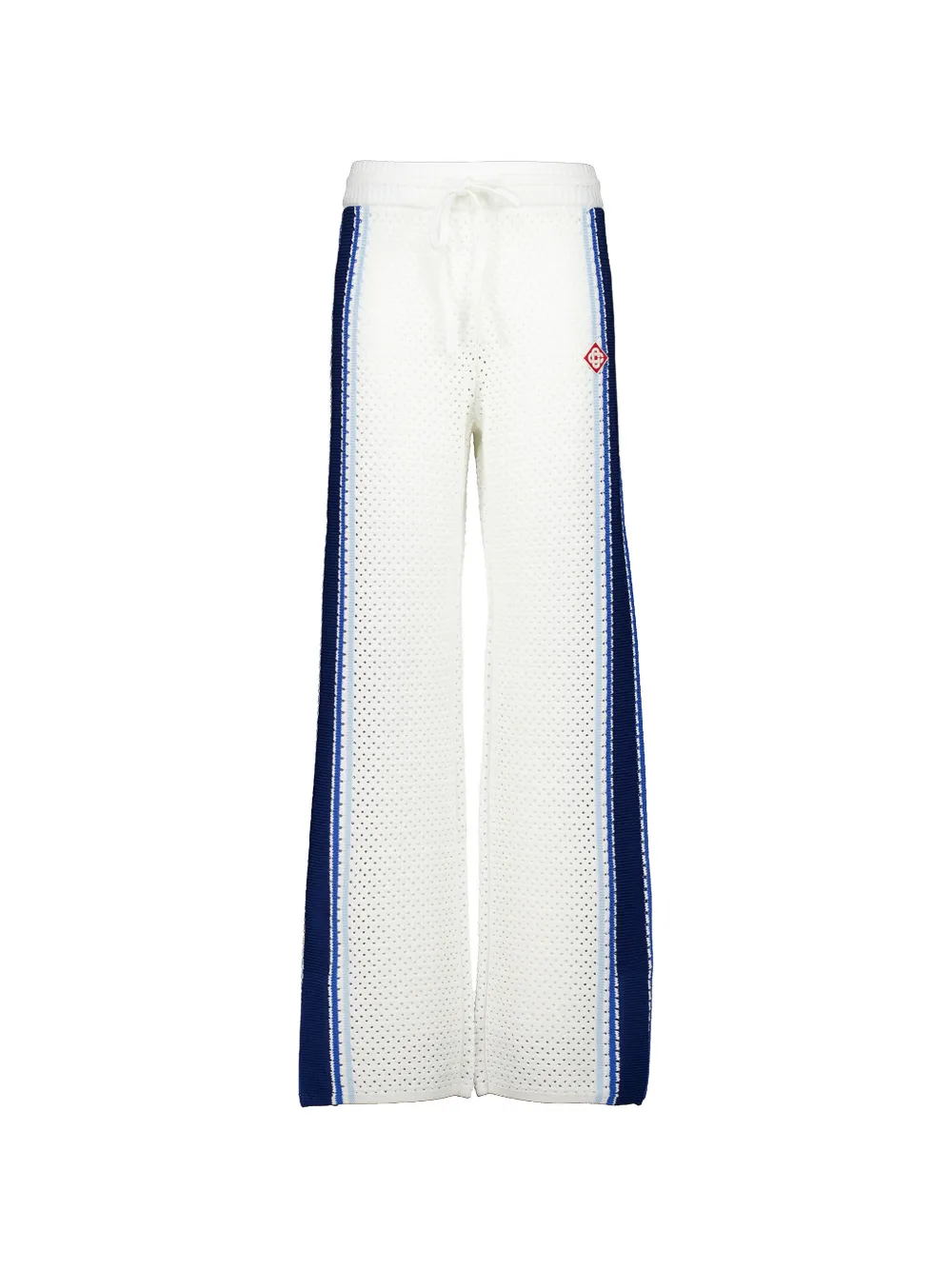 Casablanca mesh-stripe track pants - Weiß