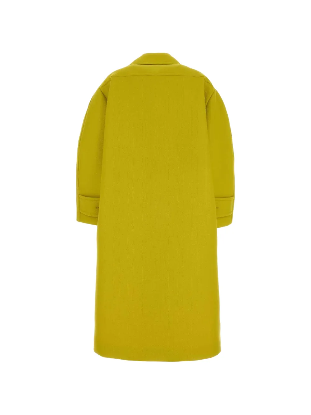 Balenciaga Wollen jas met dubbele rij knopen Geel