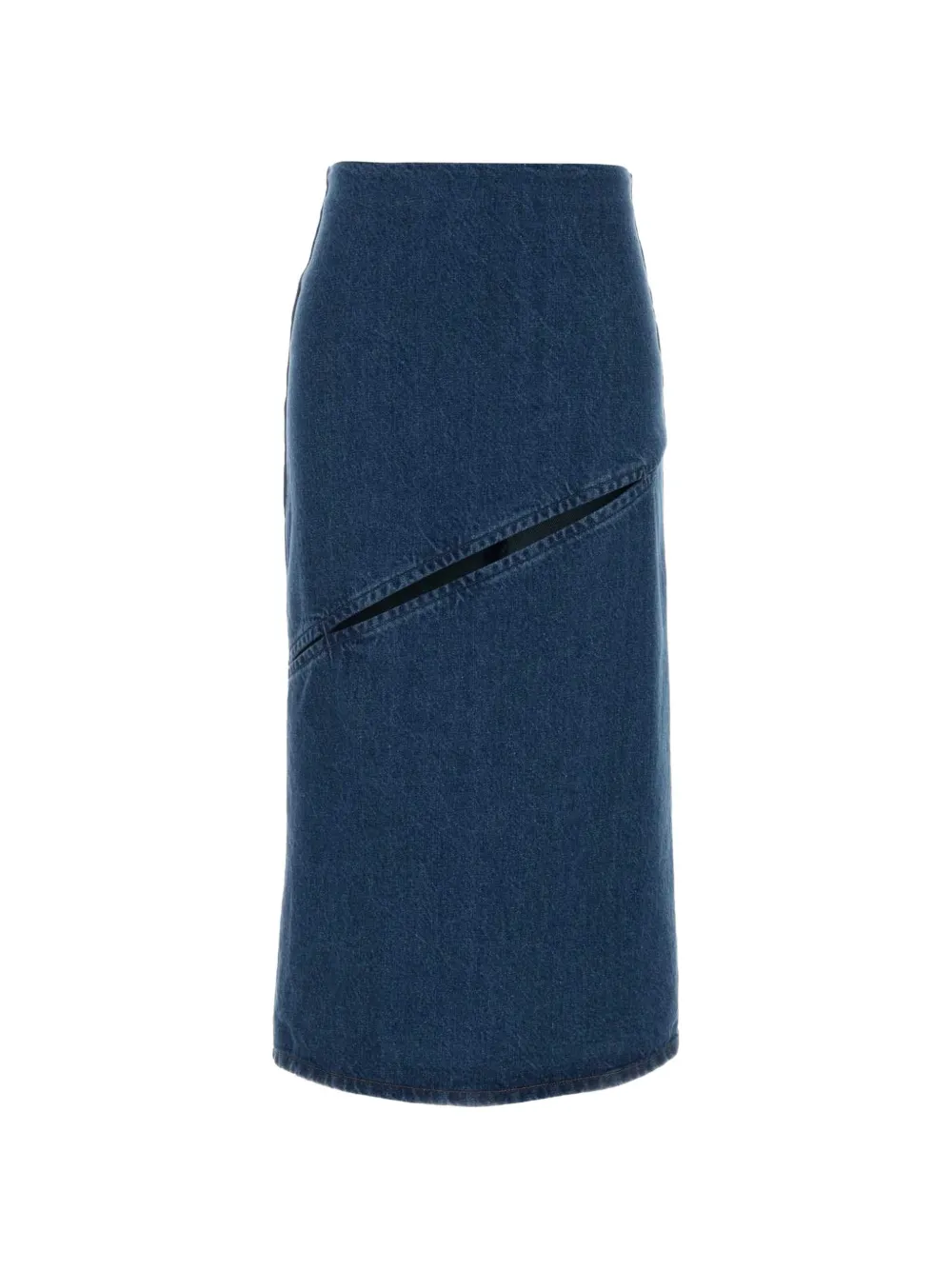 Jil Sander cut-out denim skirt - Blau