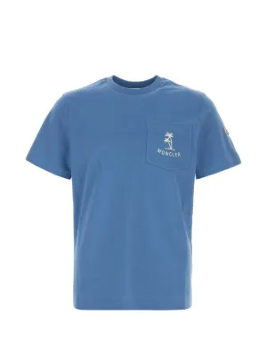 Moncler logo-patch T-shirt | Blue | FARFETCH