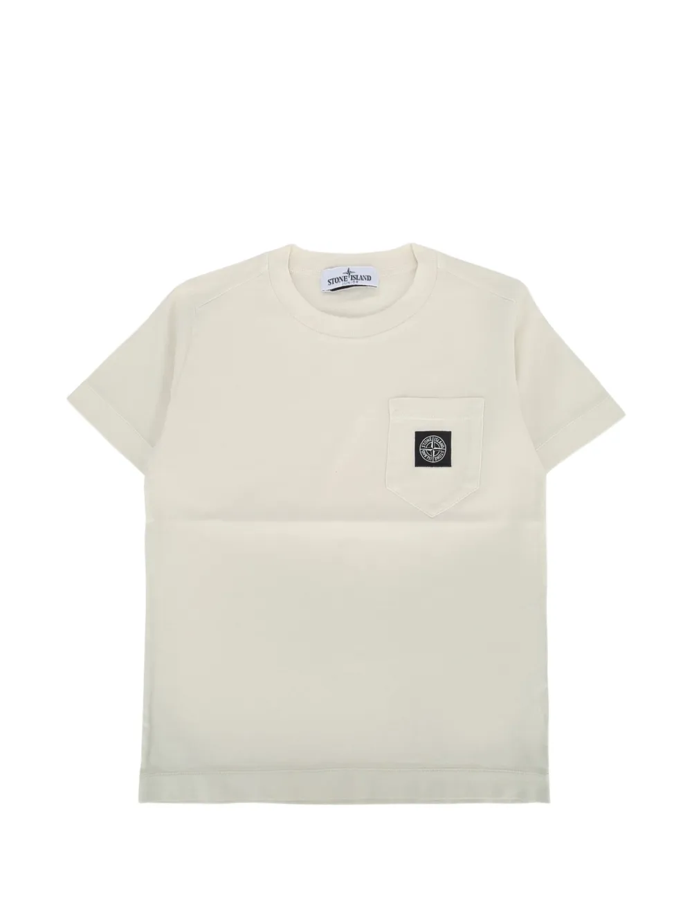 Stone Island Junior logo-patch pocket T-shirt - Nude