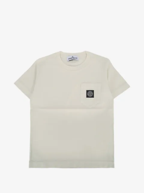 Stone Island Junior logo-patch pocket T-shirt