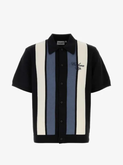 Carhartt WIP camisa de algodón con rayas estampadas