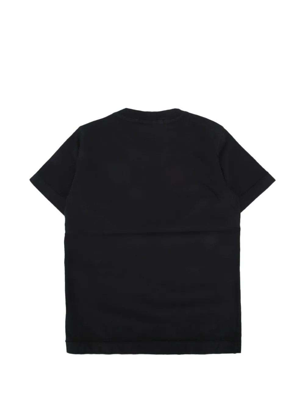 Stone Island Junior T-shirt met logopatch Zwart