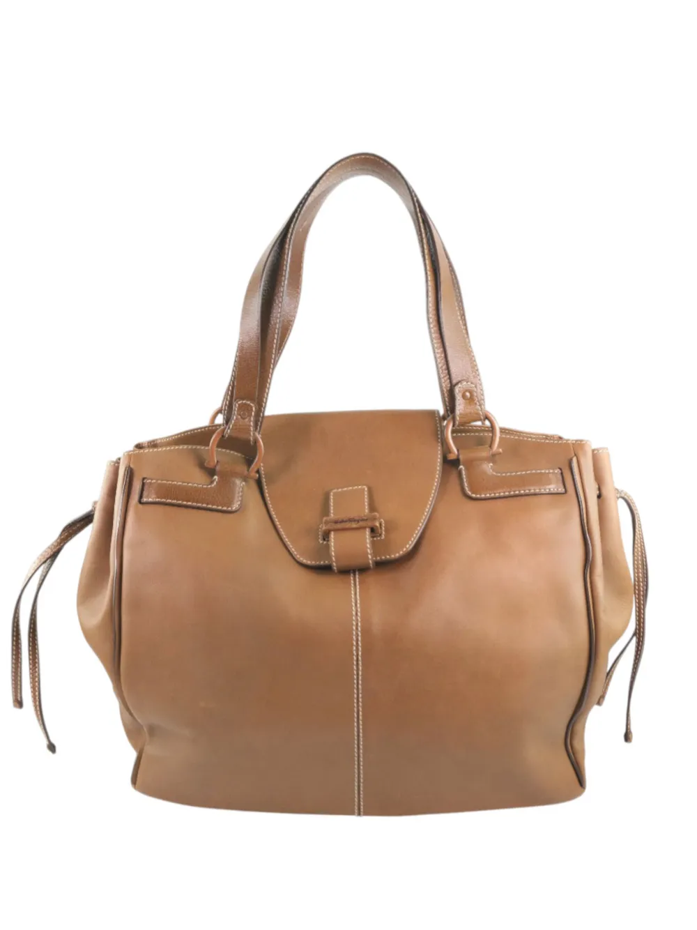 Ferragamo Pre-Owned 2010-2025 Leather Gancini tote bag - Marrone