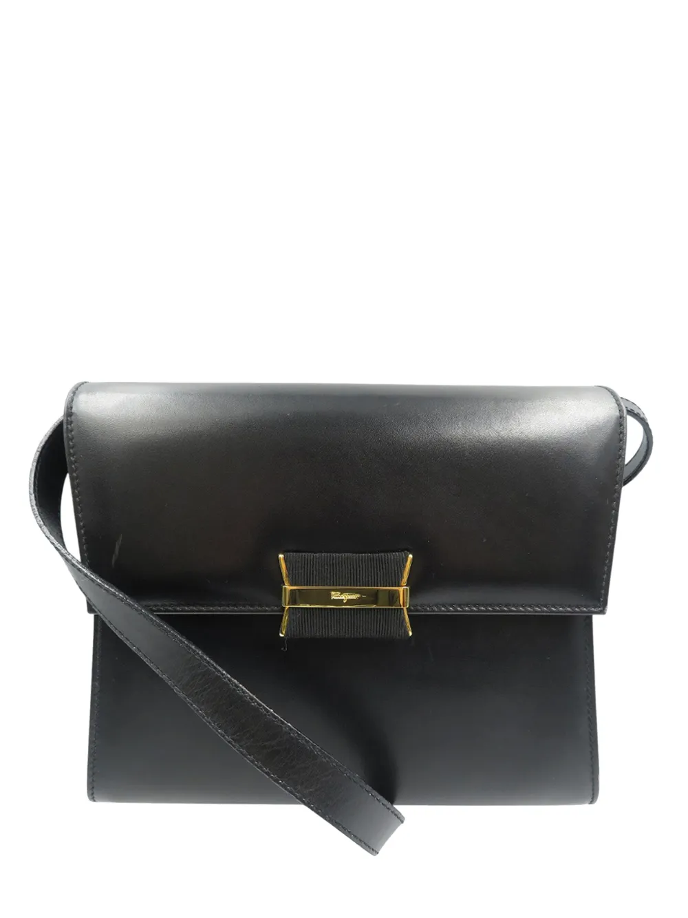 Ferragamo Pre-Owned 2010-2026 Leather Vara crossbody bag - Black