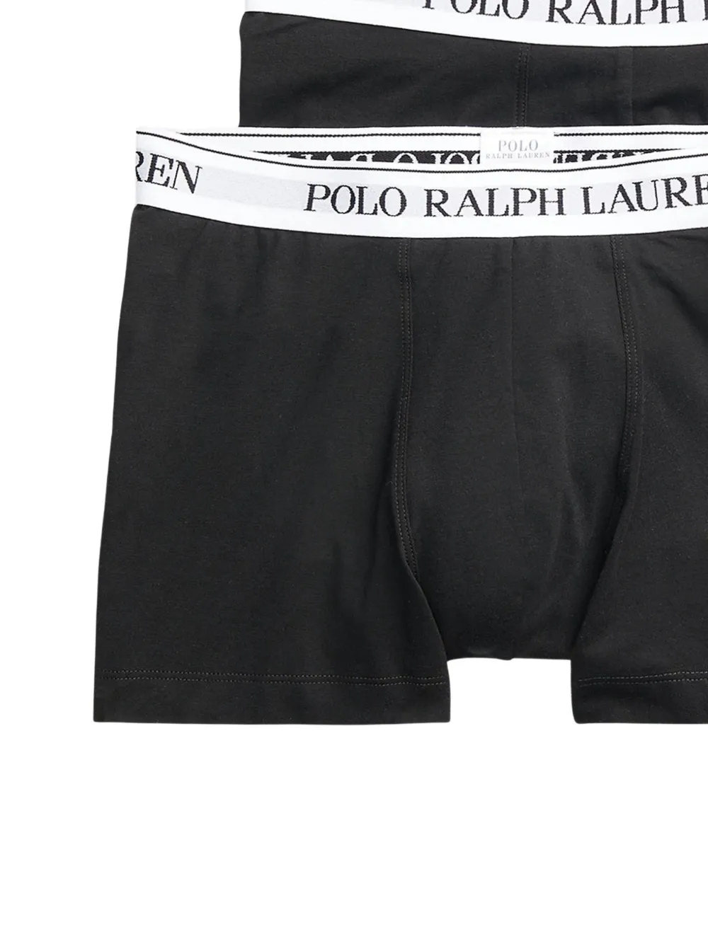 Polo Ralph Lauren Drie boxershorts met logoband Zwart