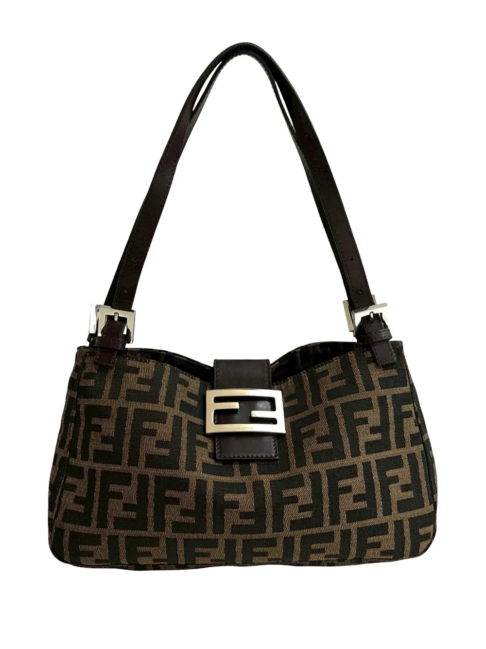 Fendi Pre-Owned 2000-2010 Zucca Canvas shoulder bag - Marrone