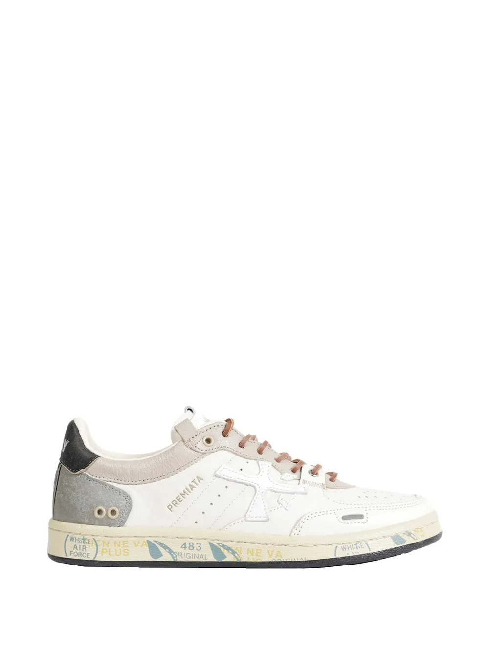 Premiata BSKT Clay leather sneakers - Toni neutri