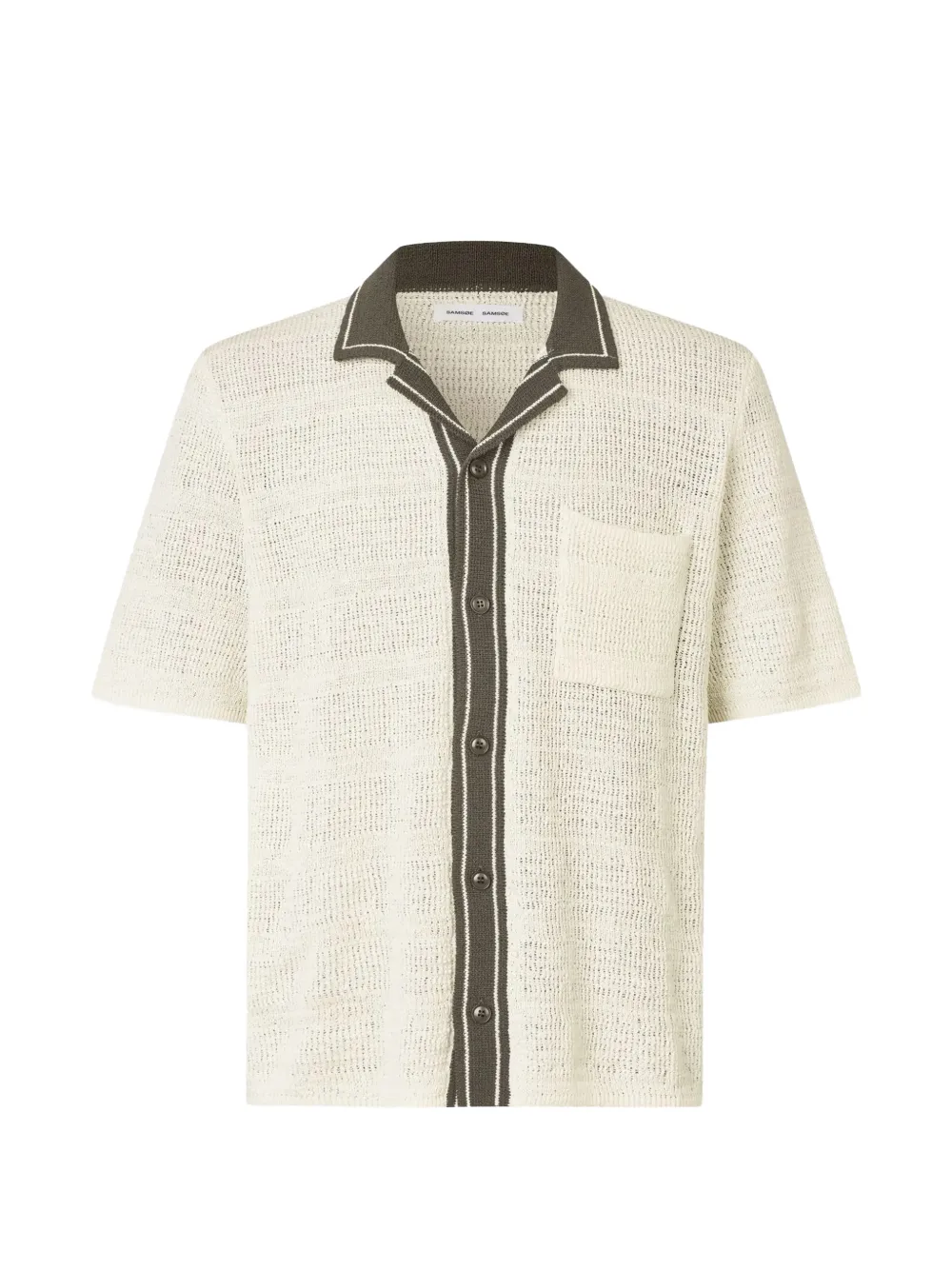 SAMSOE SAMSOE chest-pocket shirt - Toni neutri