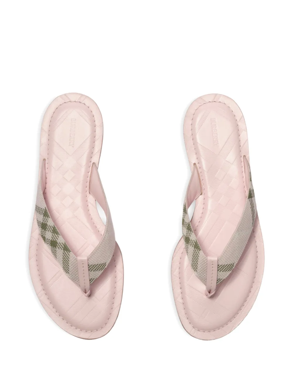 Burberry Check Pavilion sandals​ Roze