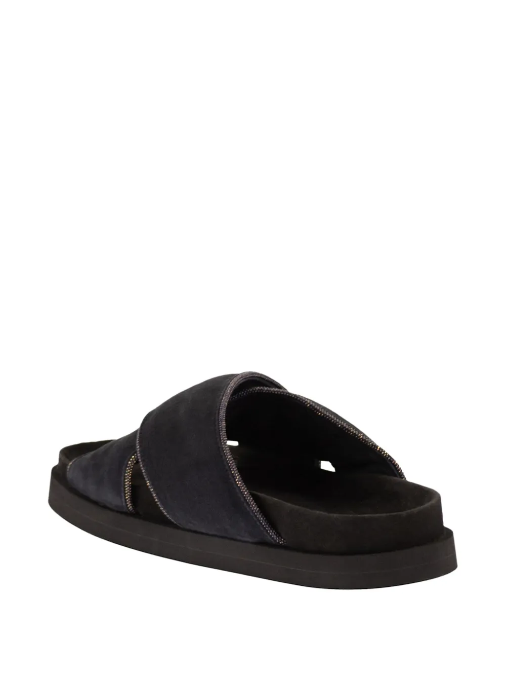 Fabiana Filippi suede sandals Blauw