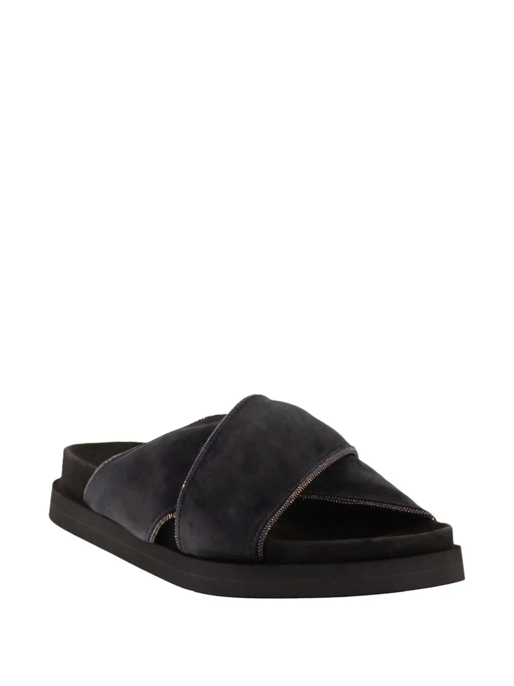 Fabiana Filippi suede sandals Blauw
