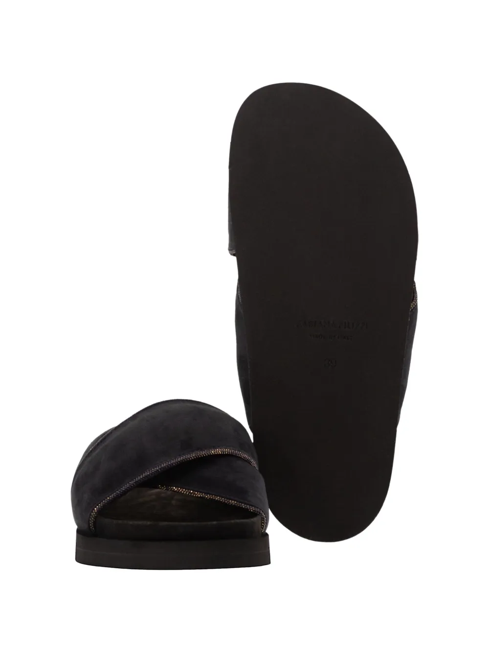 Fabiana Filippi suede sandals Blauw